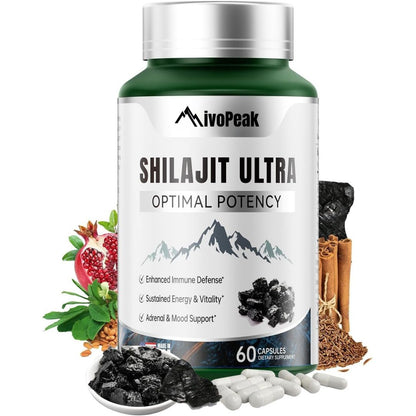 NivoPeak® Shilajit Puro El Potenciador Natural de Testosterona N°1